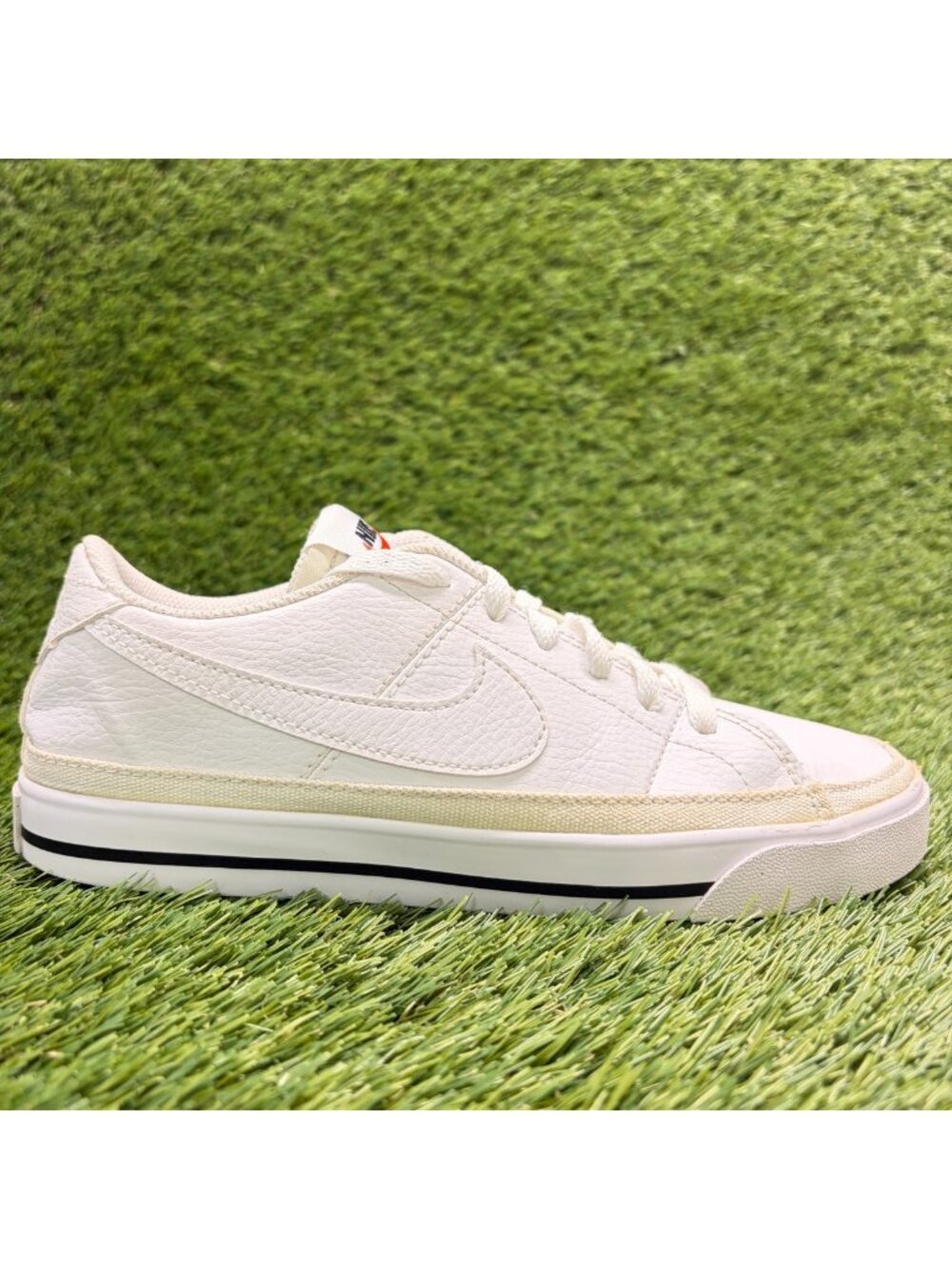 Nike Court Legacy Next Nature Womens Size 7 White Black Athletic Shoes Sneakers